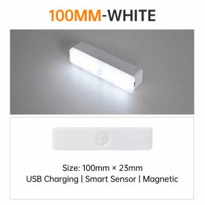 Kebememe 50cm Đèn cảm biến chuyển động Thanh Led đèn ban đêm có thể sạc qua USB cho tủ hành lang phòng ngủ nhà vệ sinh nhà bếp cầu thang của nhà