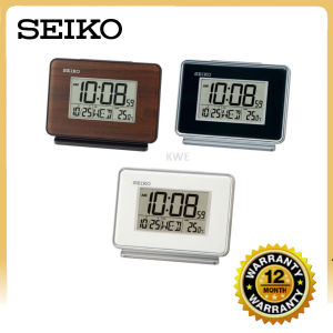 100% ORIGINAL SEIKO Brown Digital LCD Dual Alarm Clock QHL068 (QHL068B QHL068K QHL068W) [Jam Loceng]