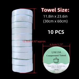 10Pcs Compressed Towel Bath Towel Compressed Travel Thick Disposable Bath Towel