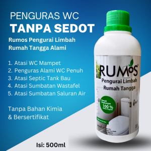 Penguras WC Penuh Tanpa Sedot Cairan Anti Mampet WC Alami - RUMOS PLRT 500ml