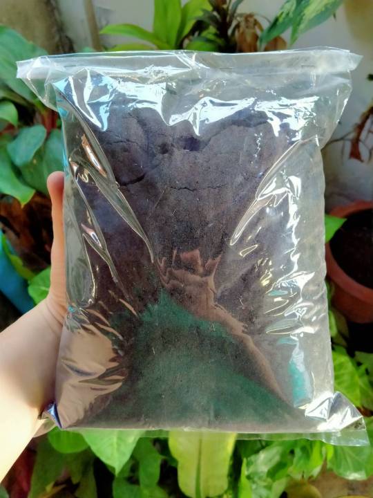 แกลบดำเผาอย่างดี 1 กก. สำหรับคลุมดินและผสมดินปลูก