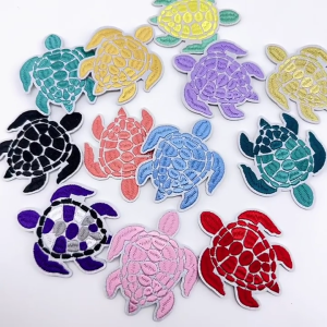 Embroidered Turtles Patches Applique Diy Crafts for Jeans Hat Bag Scarf Curtain Clothes Accessories Badges Sew on