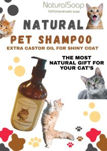 Handmade Liquid Soap - Natural Pet Shampoo For Cats