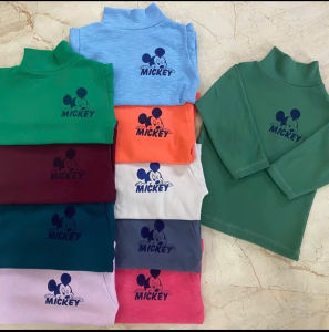 [Hoàn tiền 6%] combo 5 áo dài tay kẻ cổ tròn cổ 2 phân cho bé 6-20kg