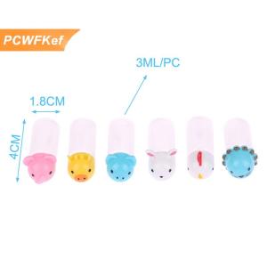 【PCWFKef】 Phim hoạt hình nước sốt chai mini Bento hộp động vật người bạn nước tương hộp nước sốt cà chua mật ong salad Sauce container Bento Hộp phụ kiện