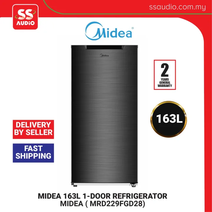 DELIVERY BY SELLER 】Midea 163L MDRD229FGD28-MY BLACK 1 Single Door ...