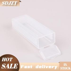 SDJZT Plastic Microscope Slide Holder Storage Box Microslide PP Holds 5 Dispenser Box