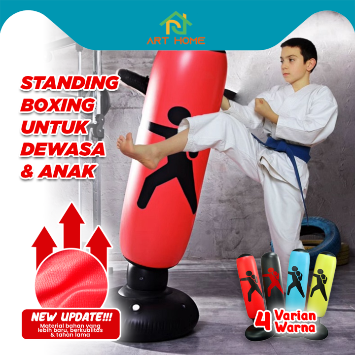Standing Boxing Angin/Samsak Tinju Dewasa dan Anak Bahan PVC Premium ...