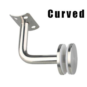 1x 35MM Glass Handrail Bracket Clamp 60x60cm SUS 304 Stainless Handrail Bracket Clip Glass Bracket