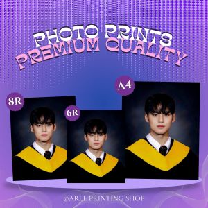 Graduation Photo Prints Premium Quality 8R 6R A4 Size