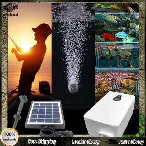 [Auto Vodool] 6V 2W Solar Oxygen Pump Battery Powered Fish Tank Oxygenator Solar Oxygenator for Garden Fish Tank Outdoor Pool Pond