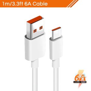 DORAN Original Type C 33W 120W Cable Charger Turbo Fast Charge For Xiaomi Poco M3 X3 Mi 11 9 Black Shark 3 Redmi Note 10