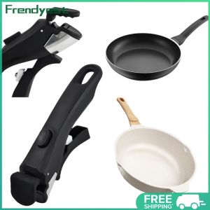 COD [Free Shipping] Detachable Pan Handle Ergonomic Frying Pan Replace Handle Grip Anti-Slip All Purpose Cookware Handle Household Kitchen Gadget