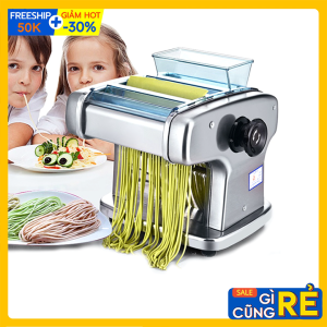 Máy Cán Bột - Máy Cắt Mì 2 Lưỡi Dao Chạy Điện