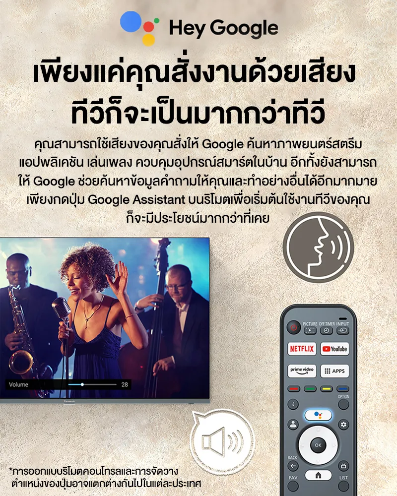 Panasonic LED TV TH-55MX630T 4K TV ทีวี 55 นิ้ว Android TV Google Assistant HDR10 Chromecast แอนดรอยด์ทีวี