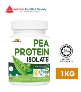 Pharmanutri Pea Protein Isolate (1kg) Unflavored 80% By Weight | Vegan | Non GMO