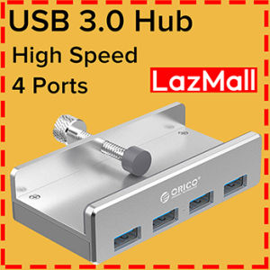[Vktech] 4 Ports USB 3.0 HUB Aluminum Alloy High Speed Display Splitter Adapter The Buckle Can Clamp The Table Edge