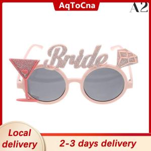 [COD] AqToCna Ship within 24 hours Bride & Groom Funny Groom Bride Glasses Bachelor Party Eyeglasses Photo Props Wedding Party Decoration Wedding Supplies
