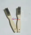 2 cái bàn chải sắt cán dài, bàn chải đánh rỉ, chải chà sét. 