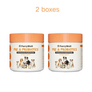 FurryWell PRE & PROBIOTICS Dual Action Dog Gut Health Powder 150g Pumpkin 狗狗双效益生菌粉 益生元 + 益生菌|肠道健康|南瓜口味|150g