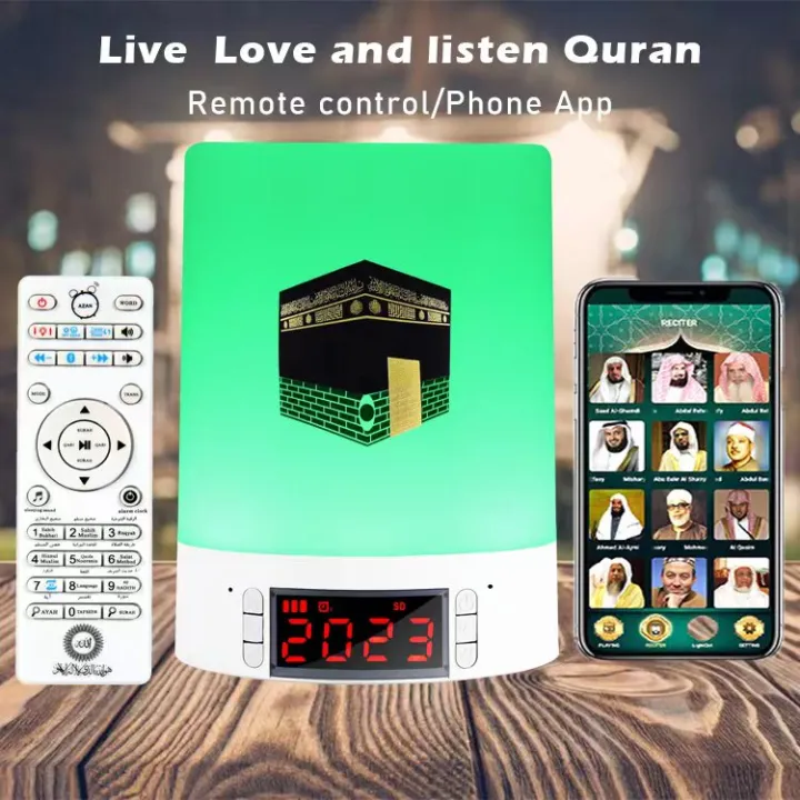 16GB Azan Clock alquran terjemahan Portable Bluetooth Radio Al