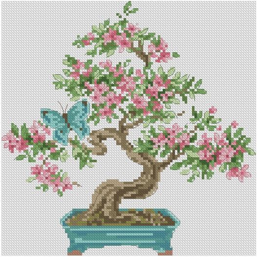 Bonsai DIY Cross Stitch Complete Set 11ct 14ct Threads Needlework Counted  Embroidery Kit not stamped Skein Yarn Thread Pattern Needles Aida Cloth  Yarns Skeins - Lazada | Lazada PH