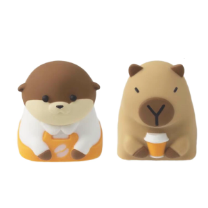 Premium Resin Customs Keycaps Colorful Capybara Theme Smooth Texture Durability For Gaming Keyboards Accessories