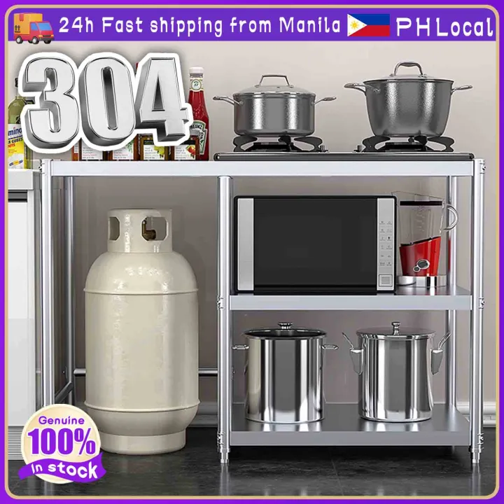 304%20Stainless%20Steel%20Gas%20Stove%20Rack%20Stand%20Heavy%20Duty%20Stove%20Stand%20Rack%20with%20LPG%20roller%20KGS%20124%20Thicken%203%20Layer%20Kitchen%20Rack%20Space%20Saver%20Multi-layer%20Gas%20Stove%20Bench%20Microwave%20Oven%20Stand%20Rack%20Vegetable%20Cutting%20Table%20Combination%20Storage%20Rack%20-%20Image%202