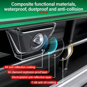 【Scratch-Proof and Water-Resistant】Universal Car Camera Lens Protector for 360 Rear View Camera 2-Pack / Car Camera Cover / Lens Protector / 360 Camera Cover / Rear View Camera Protector