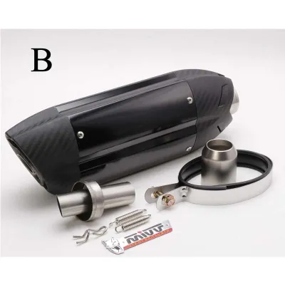 51mm Motorcycle Mivv Exhaust Muffler Pipe With Removeable Db Killer Modified Exhaust Pipe Canister Pipe