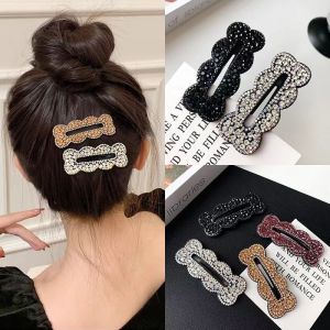 Annies Sphere Elegant Star-Shaped Rhinestone Hair Clips for Women Fashionable Korean Style Accessories