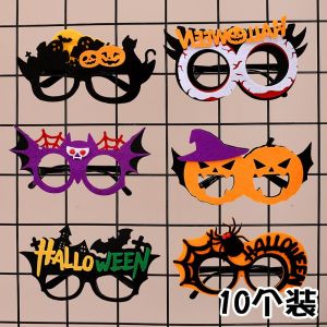 Halloween hiasan kacamata kanak-kanak kartun gambar peralatan parti tema acara persembahan suasana perakitan hiasan