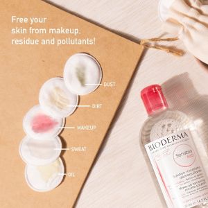 Bioderma Sensibio H2O Micellar Water 500ml | Gentle Makeup Removing | Soothe Sensitive Skin | No‑Rinse Cleansing | Hypoallergenic | Face & Eyes Micelle Cleansing Solution | Deep Pore Cleansing | Skin Calming Relief