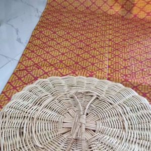 ฝาชีหวายแท้สําหรับครอบอาหาร