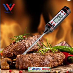 Stainless Digital Laboratory Thermometer Probe Instant Read Thermometer Digital Thermometer with Long Probe for Liquids