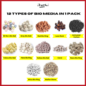 ITOSHI 12 in 1 15 in 1 Premium Bio Filter Aquarium Fish Tank Aquarium Filter Material Ceramic Bio Porous Filter Media Fish Tank