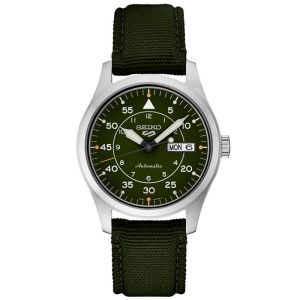 SEIKO 5 ORIGINAL - AUTOMATIC 5 SPORT - SEIKO SRPH29K1 - MEN DY - Hijau - Cloth - Dia 3.9 CM. WR 100 Meter Jamdunia / Jam dunia JD18 # JAM TANGAN PRIA JAM PRIA JAM TANGAN ANTI AIR # Seiko Otomatis SEIKO SRPH29 SRPH 29 K1 SRPH 29K1 K 1