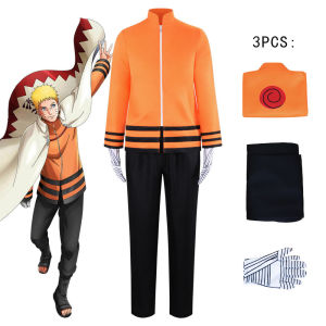 Uzumaki Naruto thế hệ thứ bảy anime ninja Boruto cos Quần Áo Nhập vai anime hai chiều cosplay