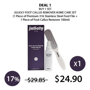(JULIOLY) Foot Callus Remover Home Care Set - COCOMO