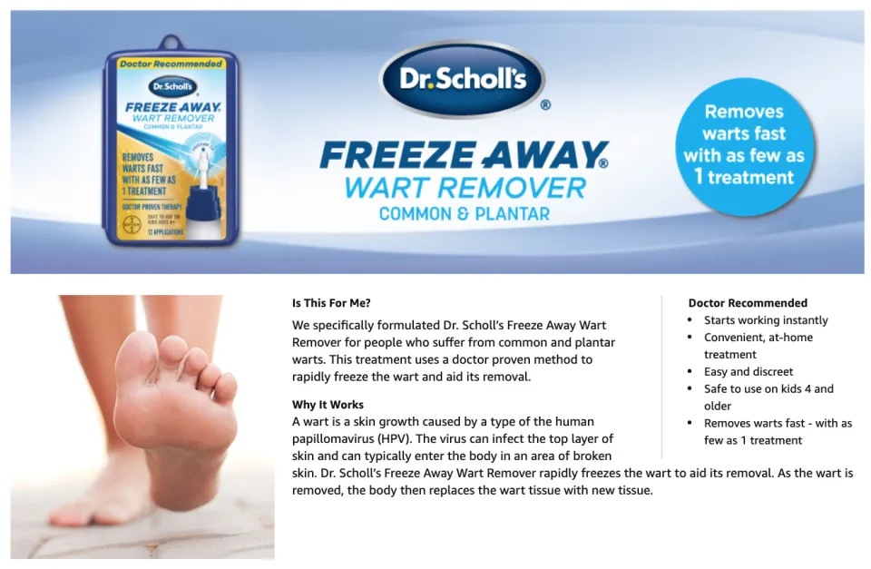 Dr. Scholl's® Freeze Away® Wart Remover, 7 Treatments 