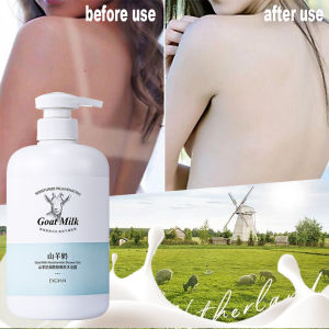 susu kambing whitening body wash goat milk shower gel emollient moisturizing body care permanent whitening and whitening artifact sabun mandi fast whitening brightening smooth skin remove melanin moisturizer tanning repair山羊奶美白沐浴露