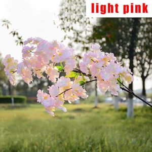 REGISTR 1PC Silk Table Wedding Decor Cherry Blossom Home Decoration Fake Flower Artificial Sakura