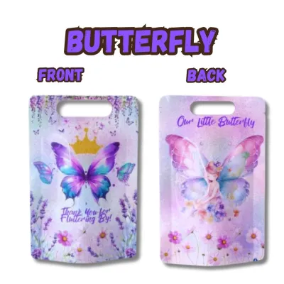 30pcs Our Little Fairy Theme Candy Bag Lootbags Birthday Party Favors Gift Bags Ziplock Packaging