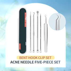 INNEOV 5pcs/set Blackhead remover tool Acne remover tool Facial care tool set Stainless Steel Extractor Tool