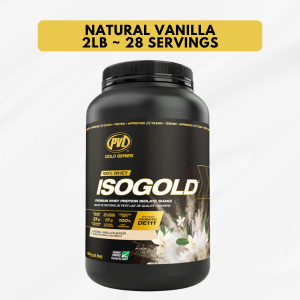 PVL Gold Series Iso Gold 100% Whey Protein Isolate & Hydrolysate Muscle Growth Support Muscle Recovery 2-5lbs
