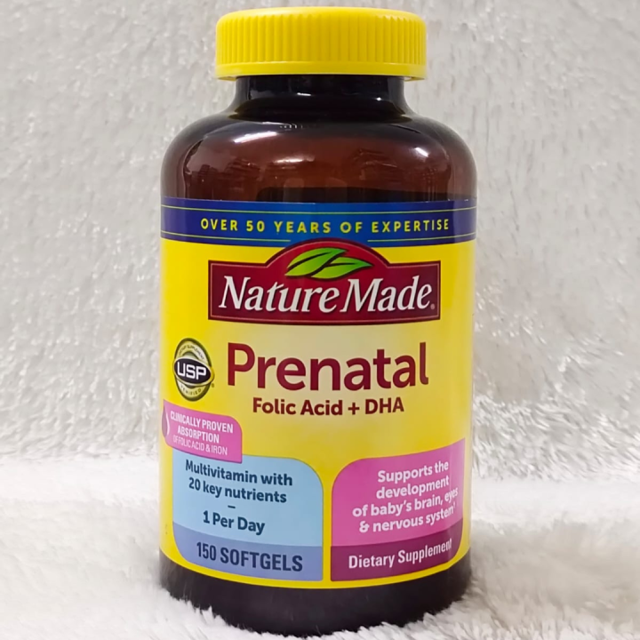 Nature Made Prenatal Folic Acid + DHA 150 Softgels | Lazada Indonesia