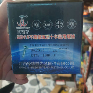 Hộp 1Kg Vít tự khoan Inox 410 (đầu dù/ đầu bằng)hàng chuẩn chất lượng