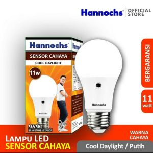 Lampu Bohlam LED 11 Watt Hannochs Light Sensor