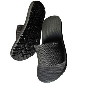CLBR BRSLI018 outdoor slides plain black design (Available Sizes 5 6 7 8 9 10 11 12)