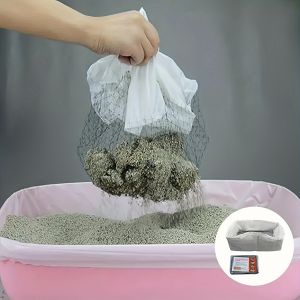 10pcs Reusable Cat Feces Filter Hands Free Pet Cat Excrement Liners Filter Net For Pet Hygienic Litter Box Liners